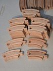 45pc Wooden Train Tracks Lot Railway Pieces Set Play For Thomas The Train Brio