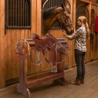 Large Wood Saddle Rack With Curved Top Surface bridle Rack   Heavy-heavy Duty Sa