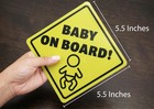 Reflective Magnetic Car Sign For Bumper - 5 5  X 5 5  Baby In Car Safety Sticker
