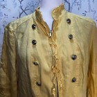 Inc International Concepts 100  Linen Full Zip Jacket Women   s Sz L Military