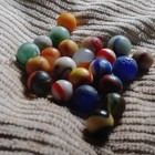 Mixed Lot Glass Toy Marbles  Assorted Colors   Patterns  Ages 17 