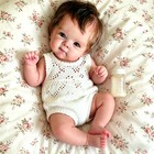 Anano Full Silicone Reborn Baby Doll Girl-18 In Realistic 18 Inches  White