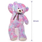 Big Teddy Bear 52   Giant Stuffed Animal Plush rainbow Purple Soft Gifts For    