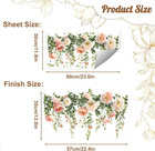 Flower Wall Stickers Vinyl Wall Decals Peel And Stick Rose Wall Murals Art Decor