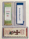 Three Antique Religious     Paper Punch Bookmarks    Love Praise Cross See Pics