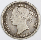 1893 Flat Top  3  10 Cent Canada Fine 500 000 Mintage Km 3 Free Shipping