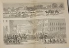 General Sherman In Savannah 1865 Vintage Print  Sherman Reviewing His Army
