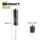 2pcs Pipe Cleaners Brush Set 1 18 Inch Stainless Steel Bristles For Tube  Silver