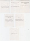 6 Sticker Brazil Worldcup 1958 Sweden Original Ws From Germany