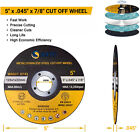 100 Pcs 5 Inch Cut Off Wheel 5x 045x7 8  Cut Off Wheel Cutting Discs Steel Metal