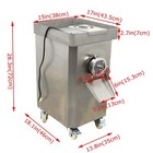 110v Dj-1-32 Vertical Commercial Electric 8mm Meat Grinder Mincing Meat 2 2kw