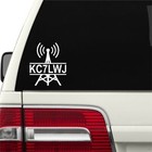 Custom Ham Radio Call Sign Vinyl Sticker Decal Car Truck Window Amateur 6  Tall