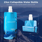 23oz 680ml Collapsible Water Pouch For Filter Straw water Bladder Bottle 12pack