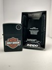 Zippo Windproof Lighter Classic Harley Davidson Logo Black Matte B n i b