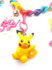Vintage 80s Charm Necklace Rainbow Chunk Chain 22 Clip On Charms 1980s Read