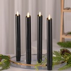 9 5  Luminara Flameless Battery Operated Taper Candles With Remote Hallows Black