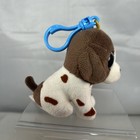 Ty Beanie Boos Muddles White Brown Spotted Dog Bag Clip 3  Plush - Pre-owned