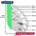 Herb Stripper  Jiaedge Green 9 Holes Stainless Steel Kitchen Herbs Leaf Strippin
