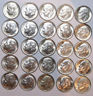  25  Roosevelt Silver Dimes - Xf au - 1959-1964 -  3509d
