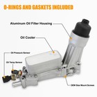 Aluminum Engine Oil Cooler Filter Housing Fit 11-16 Chrysler Dodge Jeep Ram 3 6l