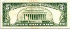 1963  5  red Seal  Legal Tender Vf Fr  1536 L3