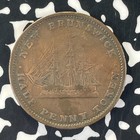1843 New Brunswick 1 2 Penny Half Penny Token Lot f1801