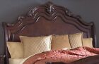 Old World Cherry Brown Bedroom Furniture - 5pc Set W  Queen King Sleigh Bed Ia5f