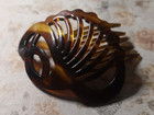 Vtg Retro Hair Comb Made In France Faux Tortoise Shell Style