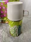 Lot Of 2 Vintage 8oz Thermos s With Zippered Thermos Bag