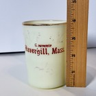 Vintage Heisey Haverhill  Mass Uranium Custard Souvenir Glass Cup