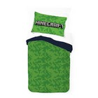 Minecraft Kids 2-piece Twin full Reversible Comforter Set  Microfiber  Green