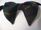 New Handmade Mens Blackwatch Bow Tie Vintage Style 70s Green black Adjustable