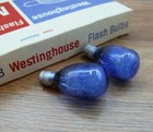 12-pk M2b Blue Photo Flash Bulbs New Lot Of 12 Vintage Westinghouse 100122