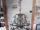 Antiques Chandelier Italy All Brass Solid 19 w X19 w X 17h Spain