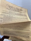 4 Documents Of Freedom - Authentic Reproductions On Antiqued Parchment Us 1956