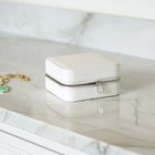 Hives   Honey Women s White Mya Compact Jewelry Travel Case