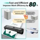 13 Inch Laminator Machine With 12 Sheets Built-in Paper Cutter   Corner Rounder
