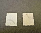 Great Britain 1902 Used Scott 127  128 Edward Vii Postage Stamps  