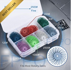 Fppo 42 Pcs 1 Inch Radial Bristle Disc Kit 3mm Shank Rotary Tool Polishing Wheel