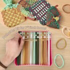 800 Pcs Weaving Loops 7    Traditional-sized Neutral Themed 10 Color Potholder    