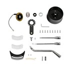 30 tilt Column Shift Automatic Steering Column Universal Black W  Adapter No Key