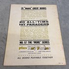 Vintage 20 All-time Hit Paraders Piano Organ Songbook Hansen Mary Poppins Usa