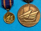 Navy  Yangtze Service Medal  M no  11368  Full Wrap Brooch  China Sailors   Mini