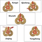 2 Chinese Knot Lucky Coins Feng Shui Coins I-ching Fortune Coin And 5 Chinese   