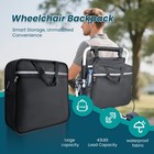 Large Capacity Backpack For Wheelchair mobility Scooter  Multifunctional Handbag