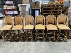Serena   Lily Sunwashed Riviera Swivel Rattan Counter Stool-natural