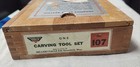 Vintage Millers Falls No  107 Wood Carving Tool Set Wooden Box Made In Usa