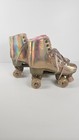 Jajahoho Holographic Roller Skates Double-row Four Wheels Rainbow Womens Size 7