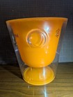 Veuve Clicquot Ice Bucket Orange Plastic Used Barware Cooler Display Item