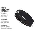 Adidas Unisex Alphaskin Headband     Performance Workout Ear   Sweat Band